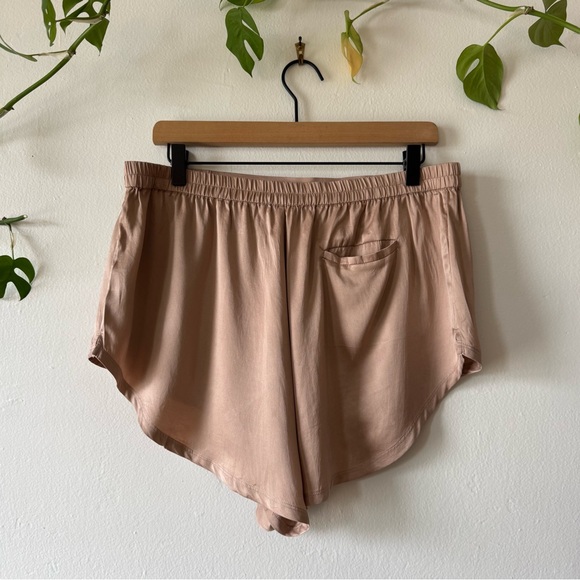 Lunya Blush Silk Sleep Shorts Size L - Picture 5 of 8